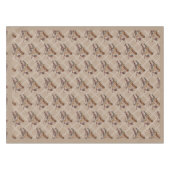 手絵を描金ゴールドクリスマスゴールドフィンチ鳥 テーブルクロス (正面(横))