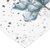 手絵を描鋼青フローラデザイン テーブルクロス (アングル)