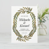 手絵を描離れの保存招待状 招待状 (スタンド正面)