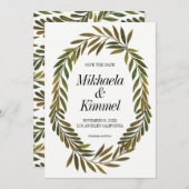 手絵を描離れの保存招待状 招待状 (正面/裏面)