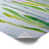 手絵を描黄ダッフェル水彩色 ポスター (角)