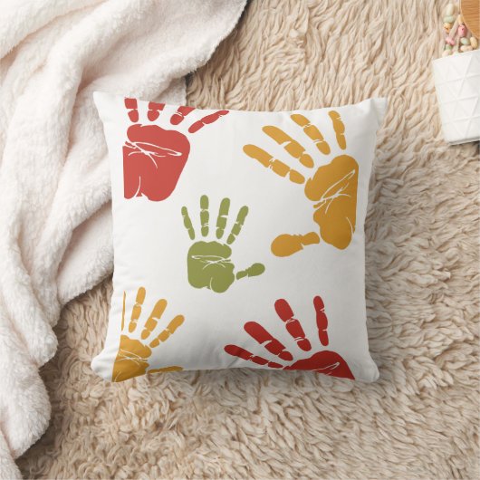 手絵を描 クッション (ブランケット)