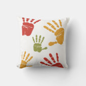 手絵を描 クッション (正面)