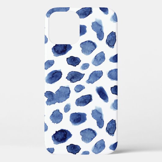 手絵を描、青い水色の汚れ。 Case-Mate iPhoneケース (裏面)