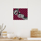 手絵画爪マニキュア化粧美しい ポスター (キッチン)