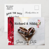 手続き婚約招待デザイナーのはがき ポストカード (正面/裏面)