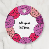 手編みのウールボールの贈り物 フェイバータグ (裏面)