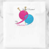 手編みパーソナライズされた スクエアシール (バッグ)