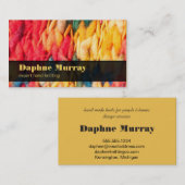 手編み物明色手紡績糸 名刺 (正面/裏面)