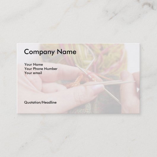 手編機械の名刺 名刺 (正面)