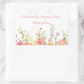 手縁どフローラ 長方形シール (バッグ)