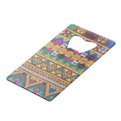 手織りタイ絹文 クレジットカード栓抜き (裏面アングル)