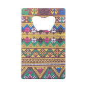 手織りタイ絹文 クレジットカード栓抜き (裏面)