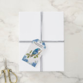 手美色彩の鮮やかしいウルトラマリンロリケエバード ギフトタグ (より糸付き)