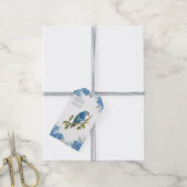 手美色彩の鮮やかしいウルトラマリンロリケエバード ギフトタグ (より糸付き)