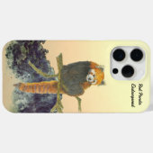 手色彩の鮮やかかわいい赤パンダ Case-Mate iPhoneケース (裏面 (横))