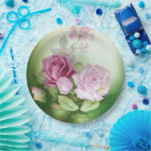 手色彩の鮮やかアンティークスタイルバラ誕生日結婚の ペーパープレート (パーティー)