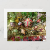 手色彩の鮮やかイースター卵 シーズンポストカード (正面/裏面)