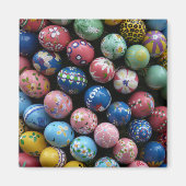 手色彩の鮮やかイースター卵 マグネット (正面)