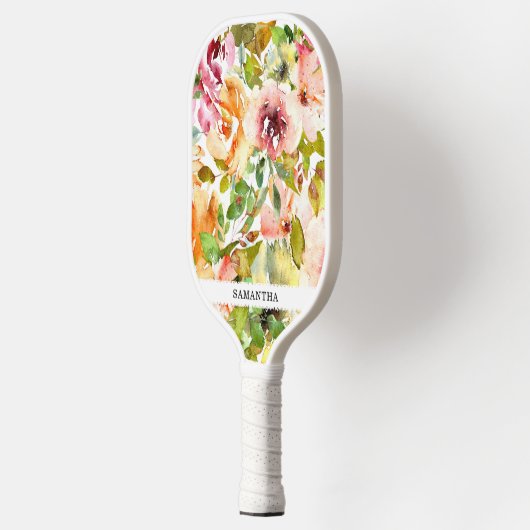 手色彩の鮮やかエレガントとフェミニンパステルバラ ピックルボールラケット (左)