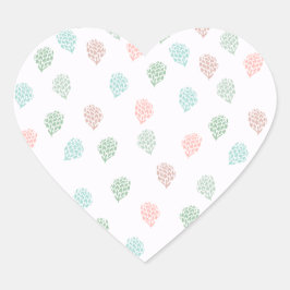 手色彩の鮮やかクリスマスパイン数々のコーン ハートシール