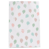 手色彩の鮮やかクリスマスパイン数々のコーン ミディアムペーパーバッグ (正面)