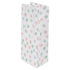 手色彩の鮮やかクリスマスパイン数々のコーン ワインギフトバッグ