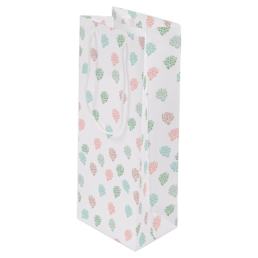 手色彩の鮮やかクリスマスパイン数々のコーン ワインギフトバッグ (正面アングル)