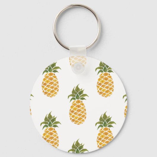 手色彩の鮮やかパイオン、水色の背景。 キーホルダー (正面)