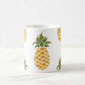 手色彩の鮮やかパイオン、水色の背景。 コーヒーマグカップ (中央)