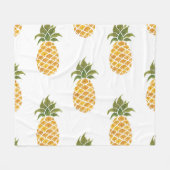 手色彩の鮮やかパイオン、水色の背景。 フリースブランケット (正面(横))