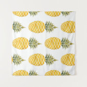 手色彩の鮮やかパイオン：水色シームレス。 タペストリー (正面(横))