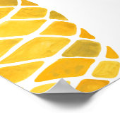 手色彩の鮮やかパイオン：水色シームレス。 ポスター (角)