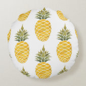 手色彩の鮮やかパイオン:水色シームレス。 ラウンドクッション (裏面)