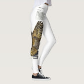 手色彩の鮮やかプリント絶滅危惧種フクロウレギンス レギンス (右)