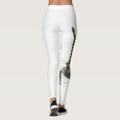 手色彩の鮮やかプリント絶滅危惧種フクロウレギンス レギンス (裏面)