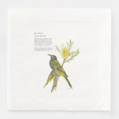 手色彩の鮮やかプリント絶滅寸前の鼻眼鏡ナプキン (正面)