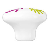 手色彩の鮮やか型セラミックキャビネットつまみ セラミックノブ (側面)