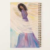 手色彩の鮮やか天使スパイラルノートブック(8.5 x 11) ノートブック (裏面)