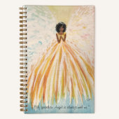 手色彩の鮮やか天使スパイラルノートブック(8.5 x 11) ノートブック (正面)
