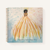 手色彩の鮮やか天使スパイラルノートブック(8.5 x 8.5) ノートブック (正面)