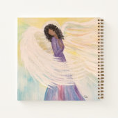 手色彩の鮮やか天使スパイラルノートブック(8.5 x 8.5) ノートブック (裏面)