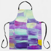 手色彩の鮮やか抽象芸術背景 エプロン (正面)
