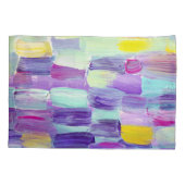 手色彩の鮮やか抽象芸術背景 枕カバー (裏面)