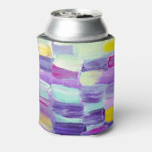 手色彩の鮮やか抽象芸術背景 缶クーラー (缶裏面)