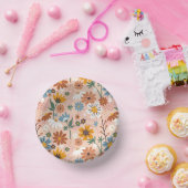 手色彩の鮮やか抽象芸術花柄 ペーパーボウル (パーティー)