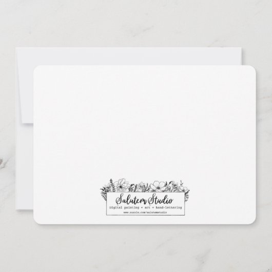 手色彩の鮮やか水の色のバラ日付カードを保存 セーブザデート (裏面)