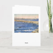 手色彩の鮮やか水カラー航海の誕生日カード カード (裏面)