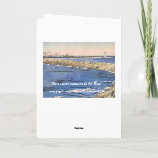 手色彩の鮮やか水カラー航海の誕生日カード カード (裏面)