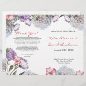 手色彩の鮮やか水色あじさい結婚の (正面/裏面)